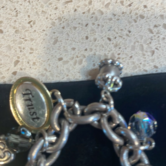 Brighton Retired 2006 Power of Pink Silver Charm Bracelet EUC - Picture 7 of 9